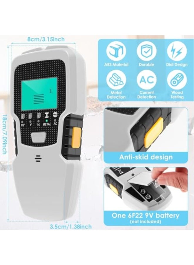 Stud Finder, Wall Stud Finder Detector Scanner, Magnetic High-Sensitivity Handheld Multifunctional Locator for Electrical Wiring, Framing Identification, Renovation & Construction (Black) - Image 3