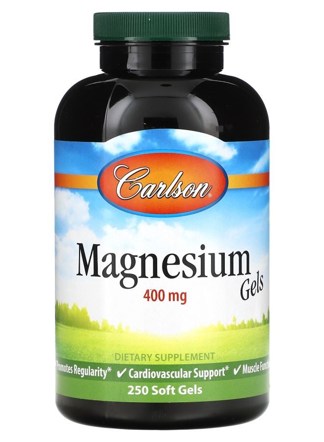 Magnesium Gels 400 mg 250 Soft Gels
