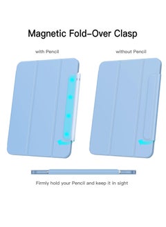 Jetech Magnetic Case for Ipad 10 (10.9-inch 2022 Model 10th Generation) Magnetic Attachment Slim Tablet Cover With Auto Wake and Sleep Blue  - Image 4