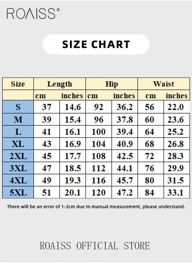 Ombre Tropical Print Drawstring Swim Trunks for Men Quick Dry Loose Fit Comfy and Breathable Bathing Shorts Mens Casual Elastic Sports Beach Shorts with Pockets and Mesh Lining