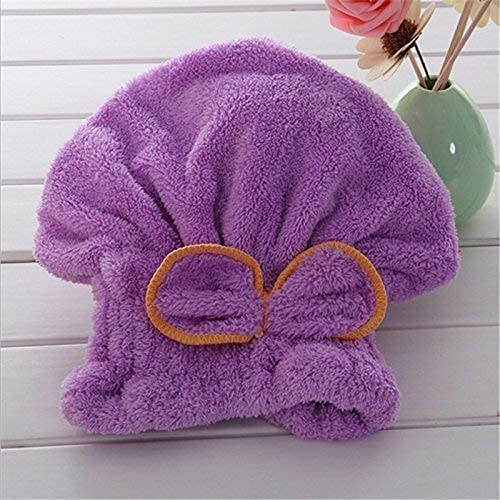 DRSM DARSHANAM Womens Girls Ladys Magic Quick Dry Bath Hair Drying Towel Head Wrap Hat Makeup Cosmetics Cap Bathing Tool Random Colour 1 - Image 5