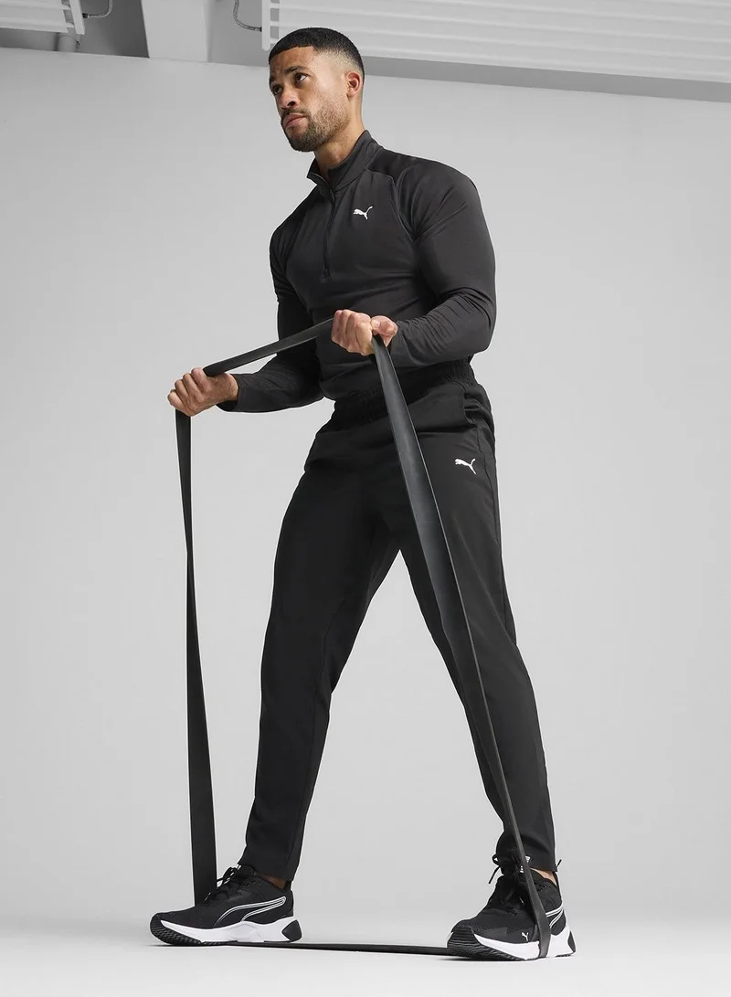 Puma black Train All Day Essentials Tapered Pants for Men | Best Price UAE