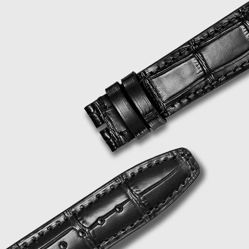 Bluejw Leather Watch Band Replacement for IWC Big Pilot and Portofino – Classic Alligator Texture Genuine Leather Strap - Image 4