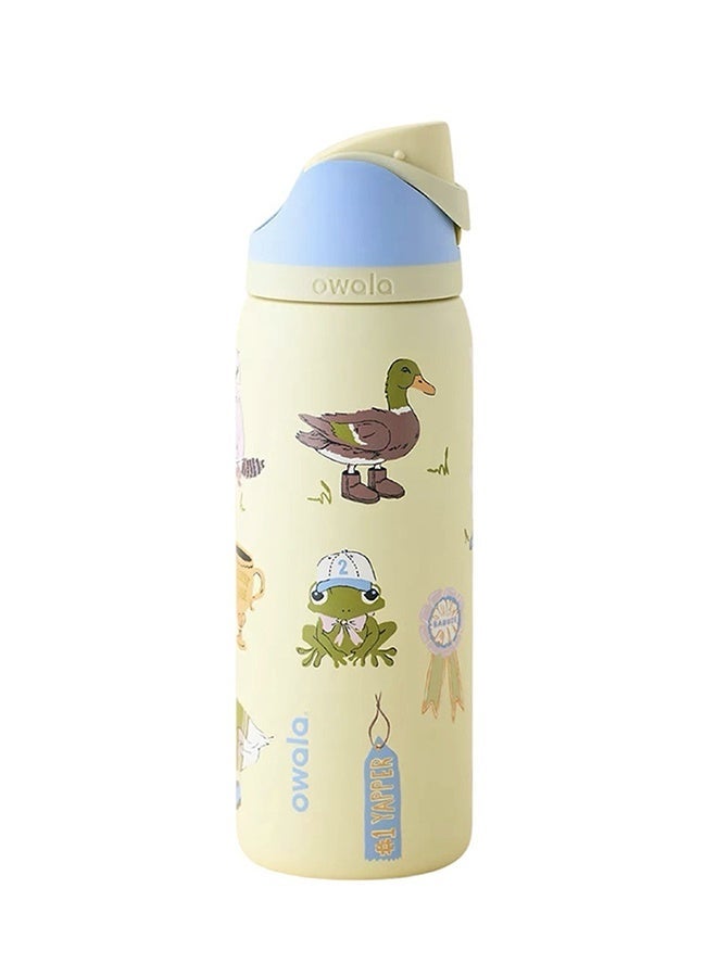 32 OZ FreeSip Insulated Stainless Steel Water Bottle with Straw for Sports, Travel, and School BPA-Free Sports Water Bottle - Image 1