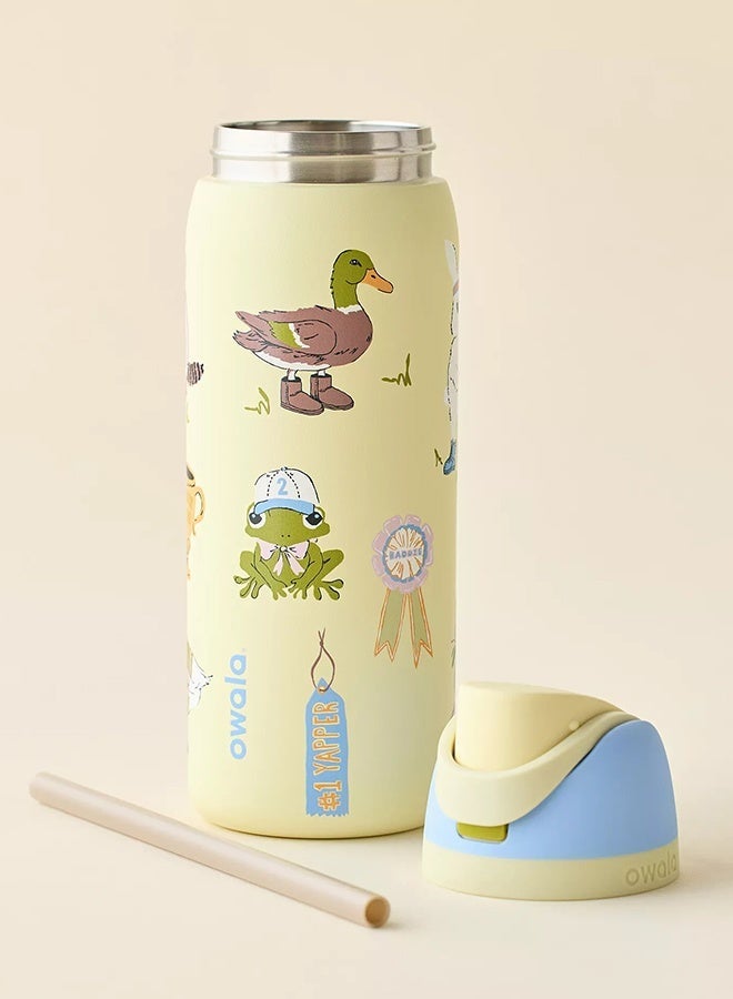 32 OZ FreeSip Insulated Stainless Steel Water Bottle with Straw for Sports, Travel, and School BPA-Free Sports Water Bottle - Image 5