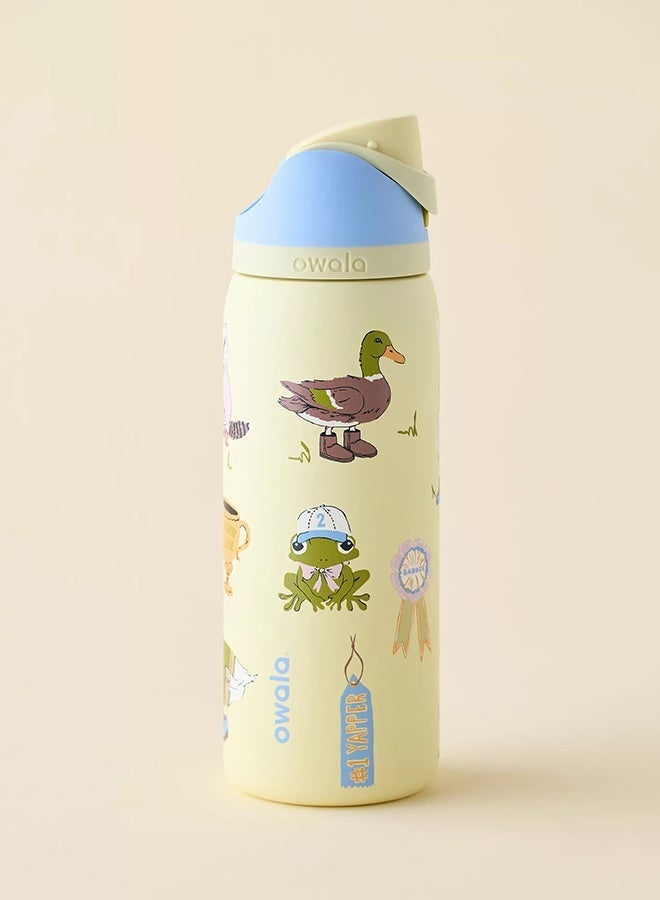 32 OZ FreeSip Insulated Stainless Steel Water Bottle with Straw for Sports, Travel, and School BPA-Free Sports Water Bottle - Image 2
