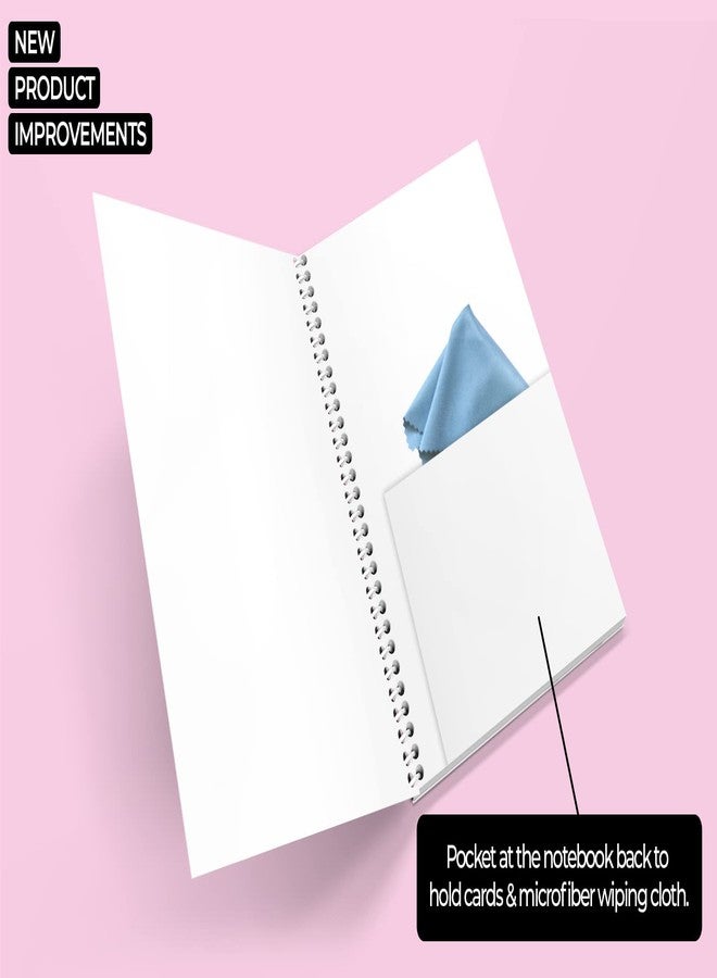 Rays Of Ink Infinity Re-writeable/Reusable Notebook - Eco Friendly Notebook with Fine Tip Marker & 2 Microfiber Cloth and A Pocket at Back | A5 Size (8.3" X 5.8") (1mm Tip Pen, Black) - Image 4