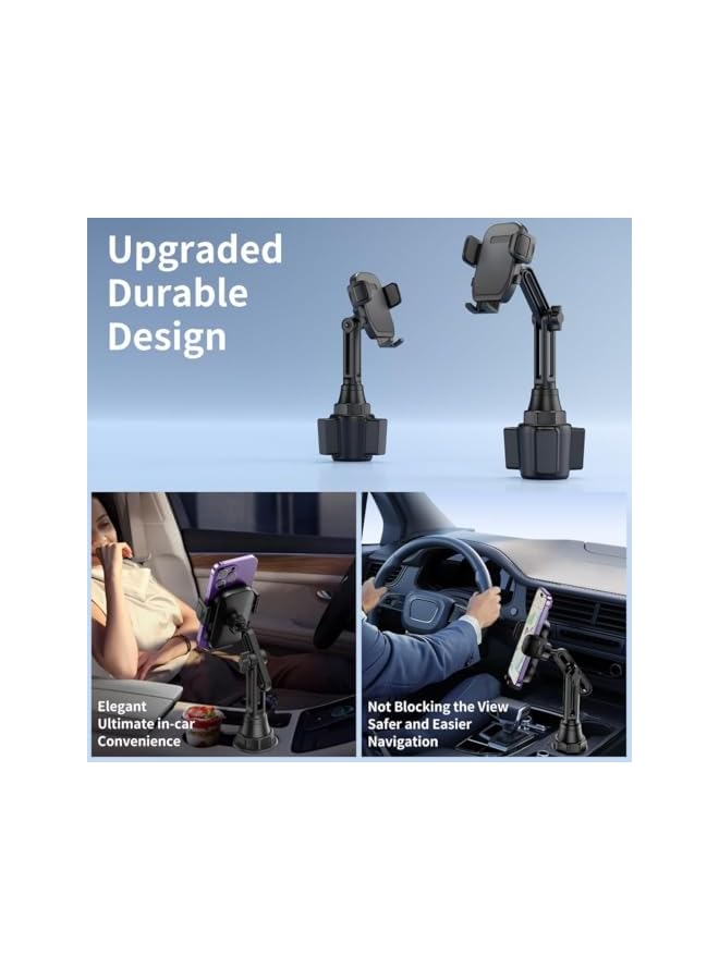 S-TOP Cup Phone Mount for Car, Upgraded Universal Phone Holder with Long Adjustable Neck, Compatible with iPhone, Samsung, Google and All Smartphones - Image 5
