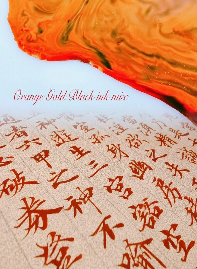 CA Society Chinese Red Ink, Orange Calligraphy Ink, Orange Liquid Ink, Red Sumi Ink, 250ml (8.45oz) - Image 4