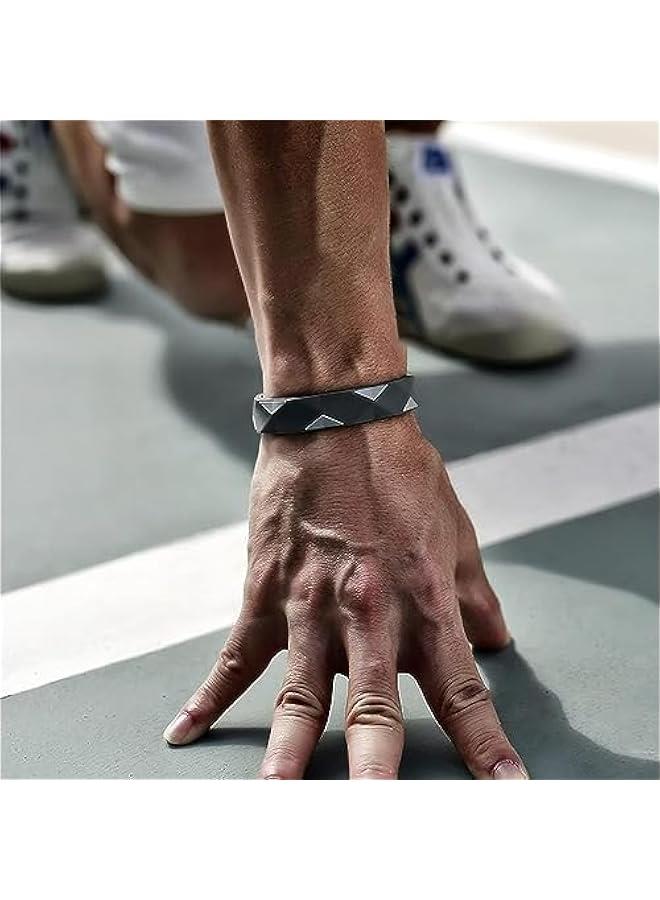Generic Universal Adjustable Anti-static Wristband Silicone Waterproof Anti-static Silicone Sports Bracelet for Men and Women (Black)  - Image 3