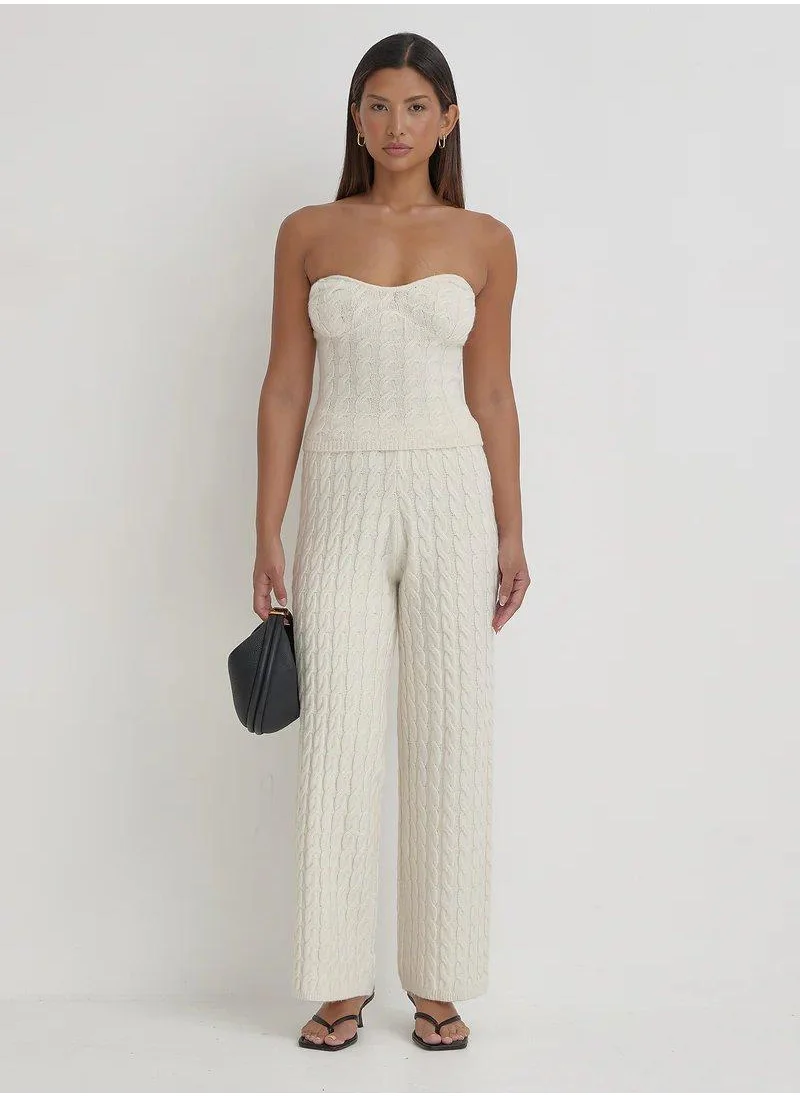 فورث اند ريكلس Knitted Sweatheart Top