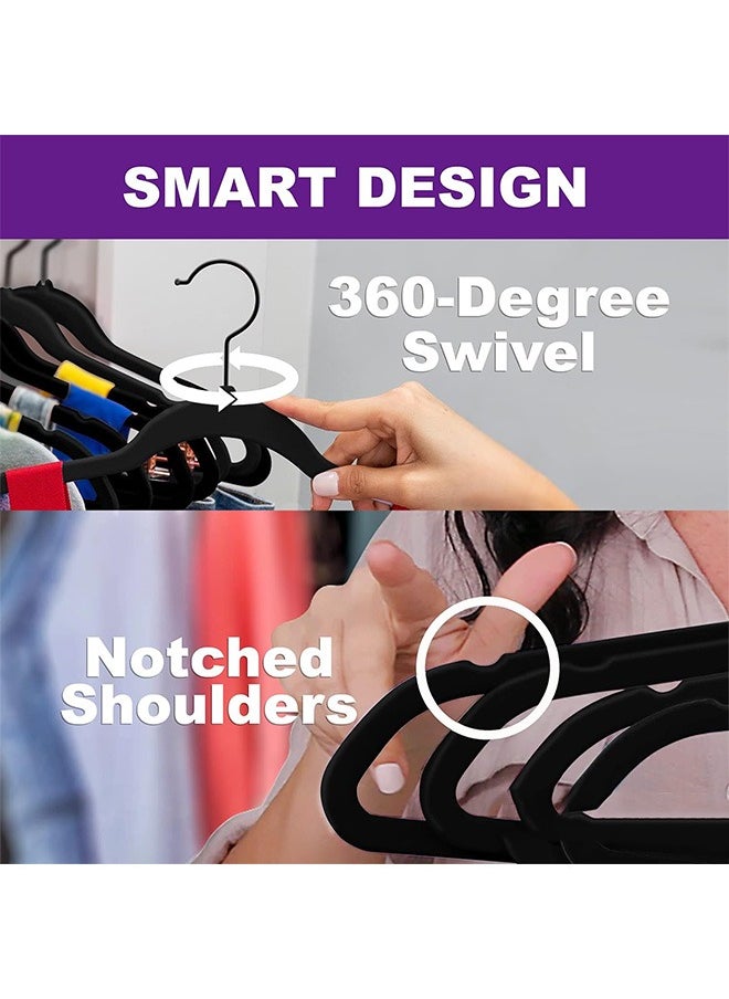 Arabest - Non-slip Suit Hanger 50PCS, Ultra-Thin Space-Saving 360 Degree Rotating Hooks, Sturdy and Durable, Suitable for Coats, Jackets, Pants, Dresses - Image 1