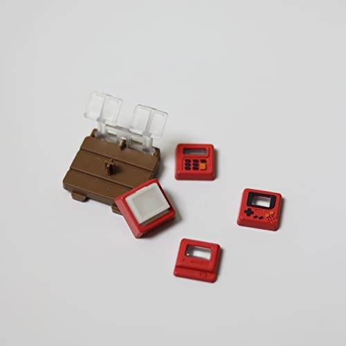 Cmokifuly Cute Keycap,Custom 3D ESC R4 Profile Shine-Through Artisan Key for Mechanical Keyboard,Retro Mini Gaming Pad Keycap (Red) - Image 3