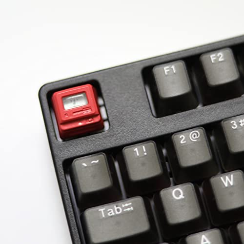 Cmokifuly Cute Keycap,Custom 3D ESC R4 Profile Shine-Through Artisan Key for Mechanical Keyboard,Retro Mini Gaming Pad Keycap (Red) - Image 5