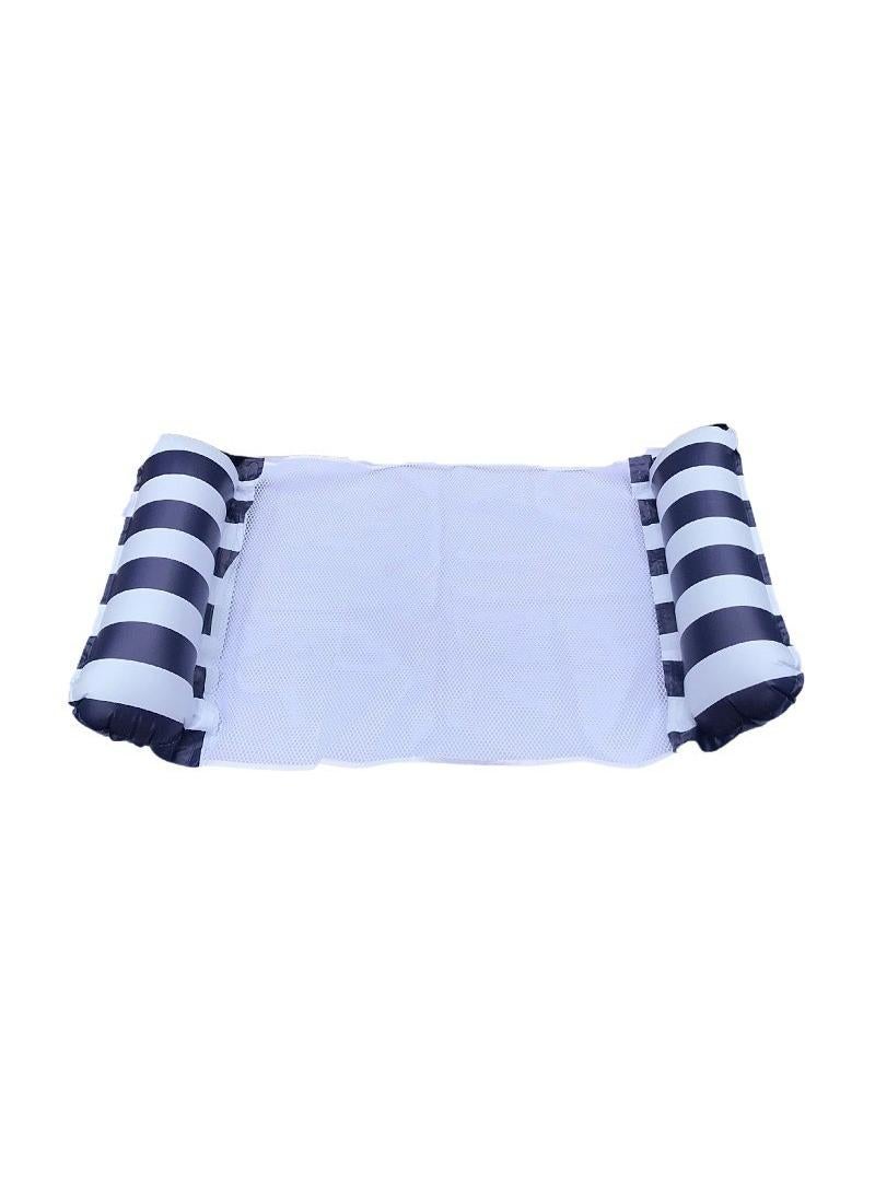 Y&D Foldable Casual Inflatable Water Striped Recliner With Net Hammock - Image 1