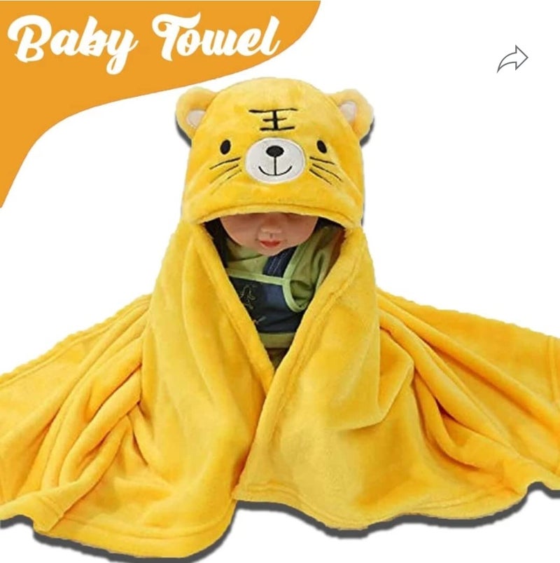 BRANDONN Baby Blankets New Born Combo Pack of Hooded Swaddle Crib Wrapper for Baby Boys and Baby Girls Pack of 2 Pcs, (0-6 Months, L 83 cm x B 80 cm) - Image 4