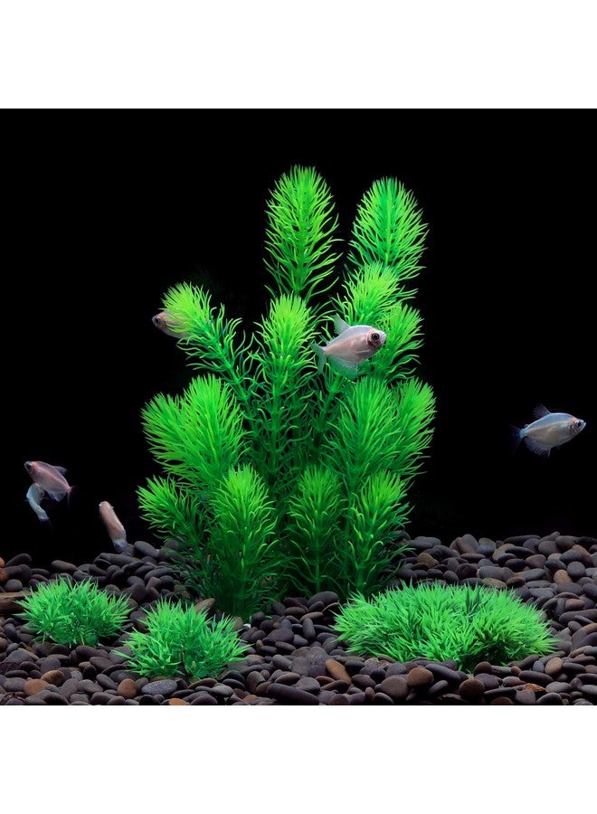 MYLIFEUNIT MyLifeUNIT Aquarium Plants, Artificial Aquarium Decorations for Fish Tank Decor, Pack of 4 - Image 3
