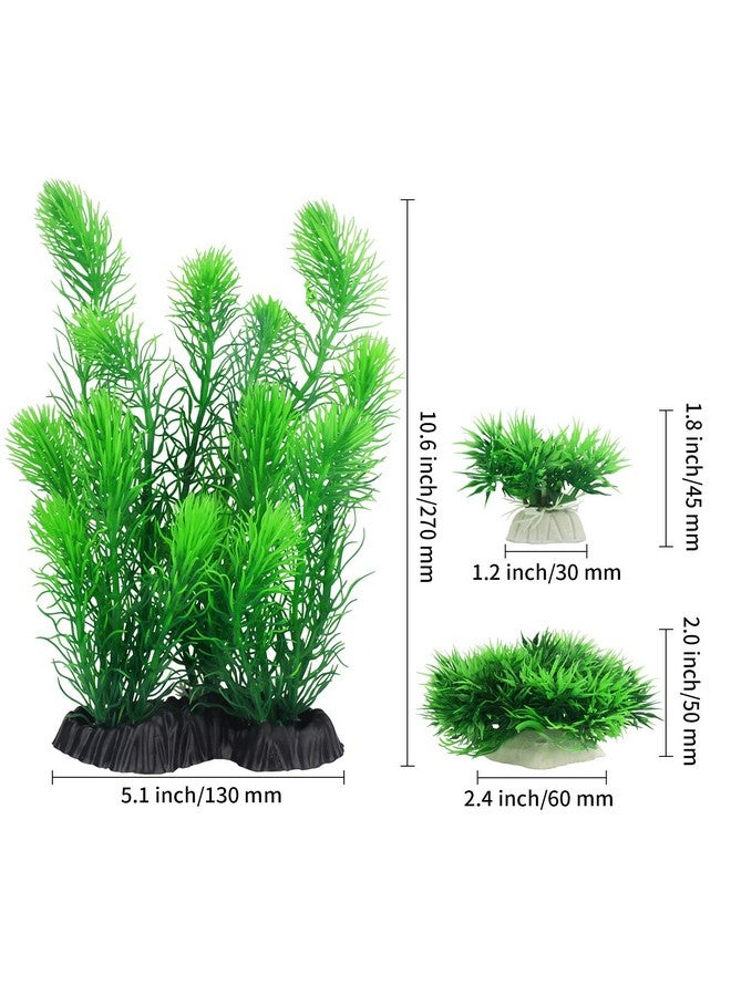 MYLIFEUNIT MyLifeUNIT Aquarium Plants, Artificial Aquarium Decorations for Fish Tank Decor, Pack of 4 - Image 5