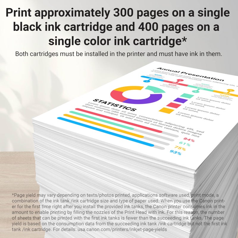 Canon PG-240 XL / CL-241 XL Genuine Ink Value Pack (2 Cartridges) with 50-Sheet Photo Paper, Compatible with MG2120/3120/4120/2220/3220/4220/3520/3620, MX372/392/432/452/472/512/522/532, TS5120 - Image 2