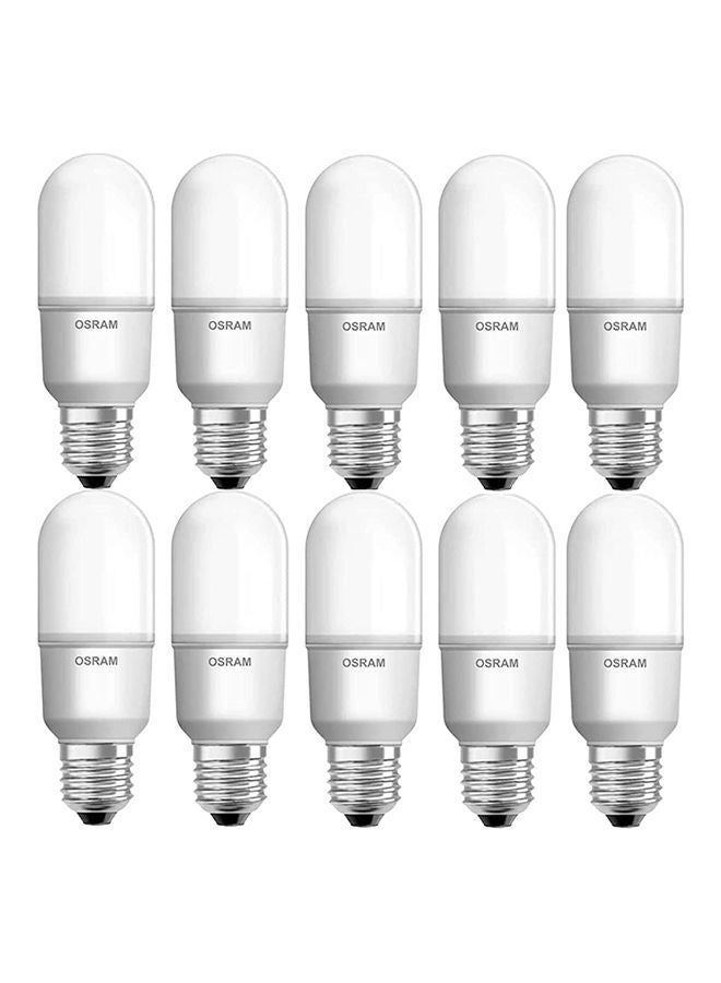 Osram 10-Piece E27 Value Stick 12W 6500K LED Bulb Daylight  - Image 1