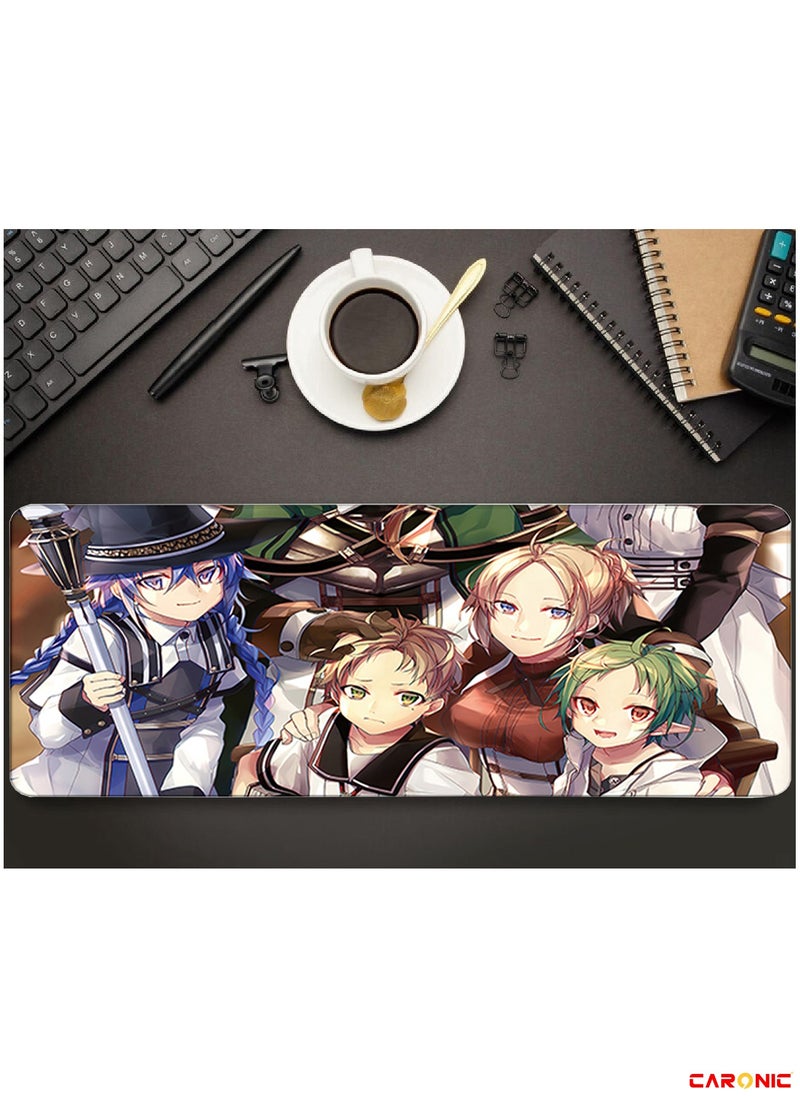 Large Gaming Mouse Pad with Superior Micro Weave Cloth Extended Desk Mousepad with Stitched Edges Non-Slip Base Water Resist Keyboard Pad For Gamer And Office Home MT 199