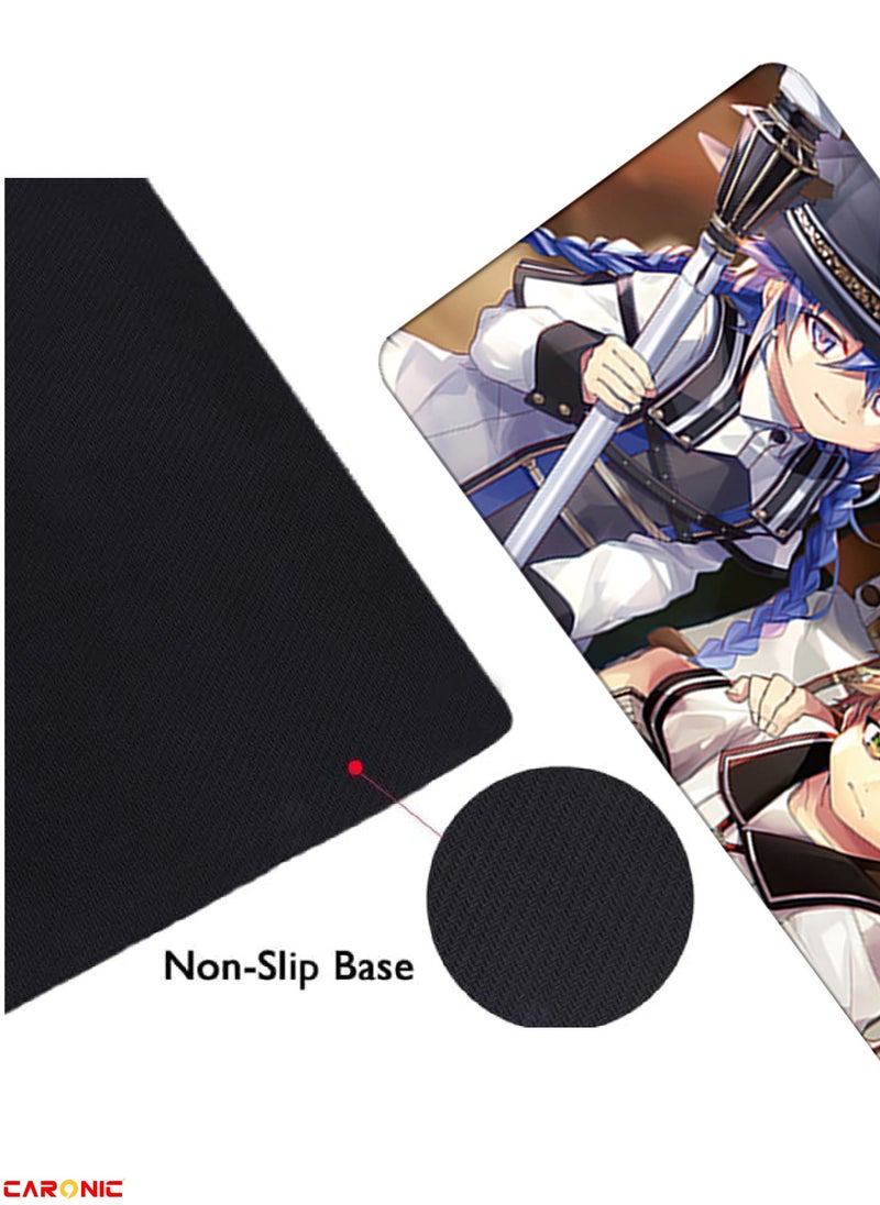 Large Gaming Mouse Pad with Superior Micro Weave Cloth Extended Desk Mousepad with Stitched Edges Non-Slip Base Water Resist Keyboard Pad For Gamer And Office Home MT 199