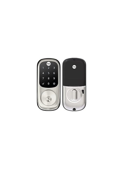 Satin Nickel Assure Lock With Wi-Fi Connected Touchscreen, Smart Entry Door Lock With Digital Electronic Keypad And Back Up Key, ‎Yrd226-Cba-61