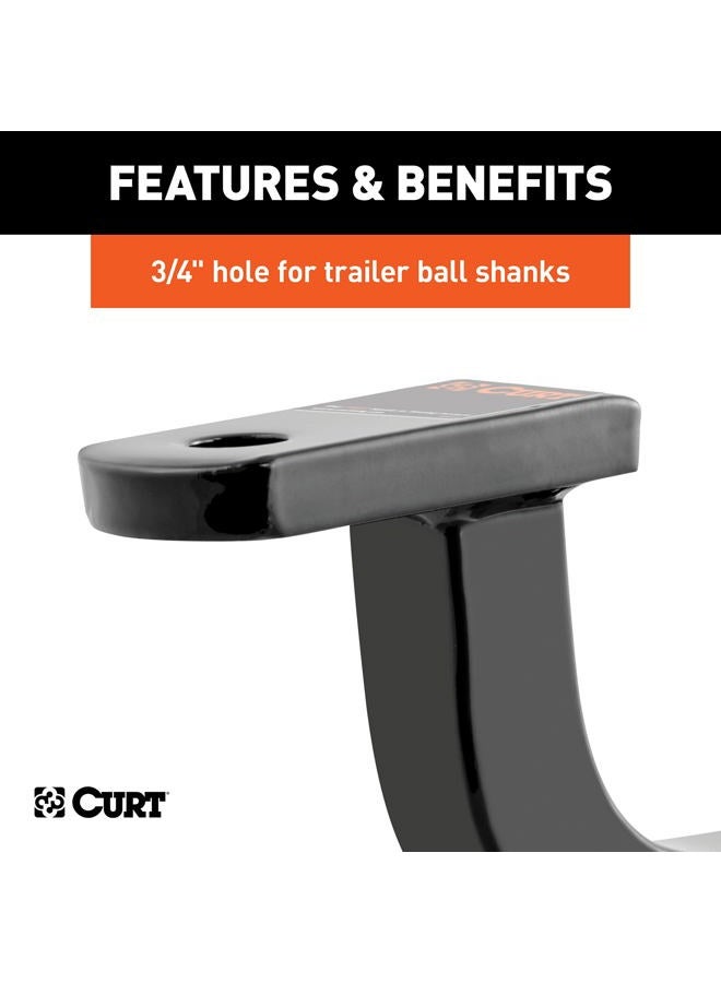 Curt 45024 Class 1 Trailer Hitch Ball Mount, Fits 1-1/4-Inch Receiver, 2,000 Lbs. Gtw, 3/4-Inch Ball Hole, 5-Inch Rise - Image 5