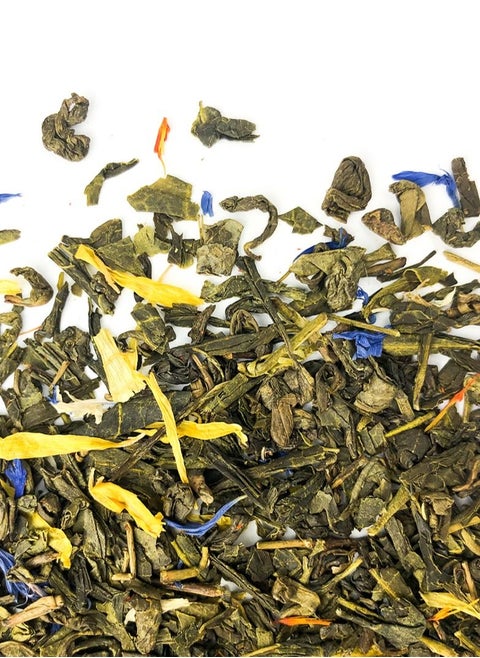 Green Tea Pina Colada Refreshing Loose Tea Leaf Antioxidant Rich and Vitamins