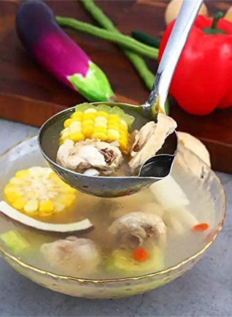 Stainless Steel Oil Filter Spoon with Heat Resistant Plastic Handle Fat Separator Skimmer for Kitchen Use - Image 4