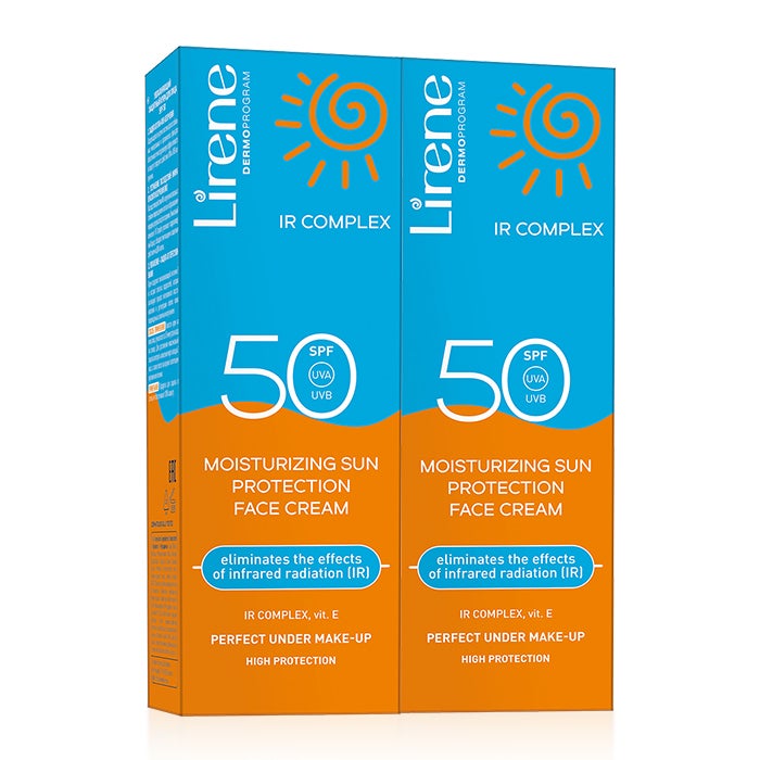 Lirene IR Complex SPF50 Sun Face Cream 40ml 1+1 Promo