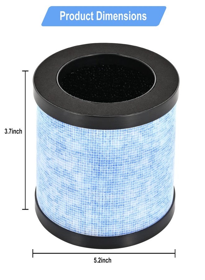 Bvhonwe MK06 H13 True HEPA Filters Replacement for AROEVE MK01 MK06 and Kloudi Air Purifier DH-JH01, Intelabe EPI080/EP1080, Elechomes EPI081/EP1081, H13 Premium True HEPA Filter, 2 Pack - Image 4