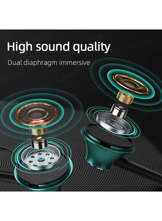 سماعات سلكية بيضاء من نوع USB-C مع مايك، بصوت ستيريو عالي الجودة مع Bass HiFi، متوافقة مع سامسونج جالاكسي وآيفون 15 برو ماكس. - Image 3