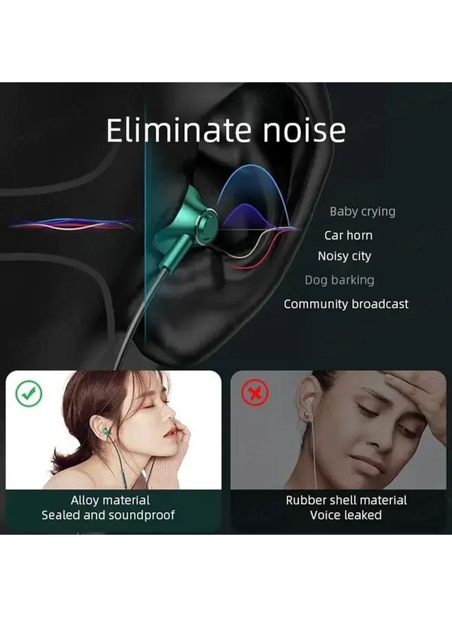 سماعات سلكية بيضاء من نوع USB-C مع مايك، بصوت ستيريو عالي الجودة مع Bass HiFi، متوافقة مع سامسونج جالاكسي وآيفون 15 برو ماكس. - Image 5
