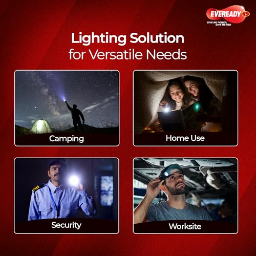 EVEREADY DL47 (Mega Josh), 0.75W Emergency Torch, Durable ABS Plastic Body, Bright White LED Torch, Powered by 3xAA Eveready Batteries - Image 5