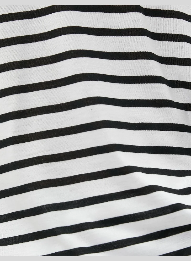 كوتون Short Sleeve Crew Neck Viscose Mix T-Shirt