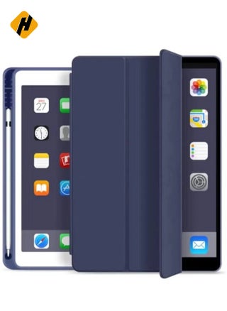 Soft Smart Case with Pencil Holder Foldable Stand Compatible with iPad 10.2 Inch 9th / 8th / 7th Generation 2021/2020 / 2019, iPad Air 3rd Generation, iPad Pro 10.5 Inch (Deep Navy Blue) - pzsku/ZC479CF635FEAB0F5A0F7Z/45/_/1734361274/b9525945-8e82-42a9-a312-bb605c7d2df9