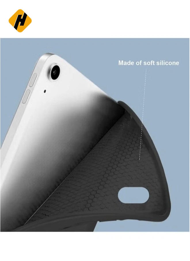 Soft Smart Case with Pencil Holder Foldable Stand Compatible with iPad 10.2 Inch 9th / 8th / 7th Generation 2021/2020 / 2019, iPad Air 3rd Generation, iPad Pro 10.5 Inch (Deep Navy Blue)