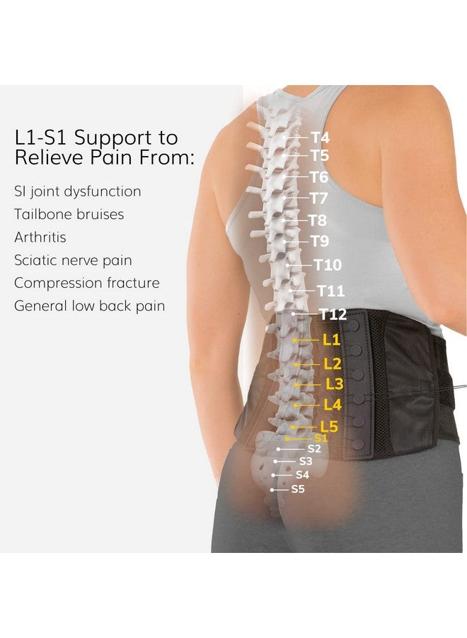 BraceAbility Lumbar Support Belt for Lower Back Pain - Corset Brace for Men and Women, Scoliosis, Sciatica, Spinal Stenosis, Herniated Disc Relief - FSA Eligible, Fits 28" - 60" Waist - Image 3