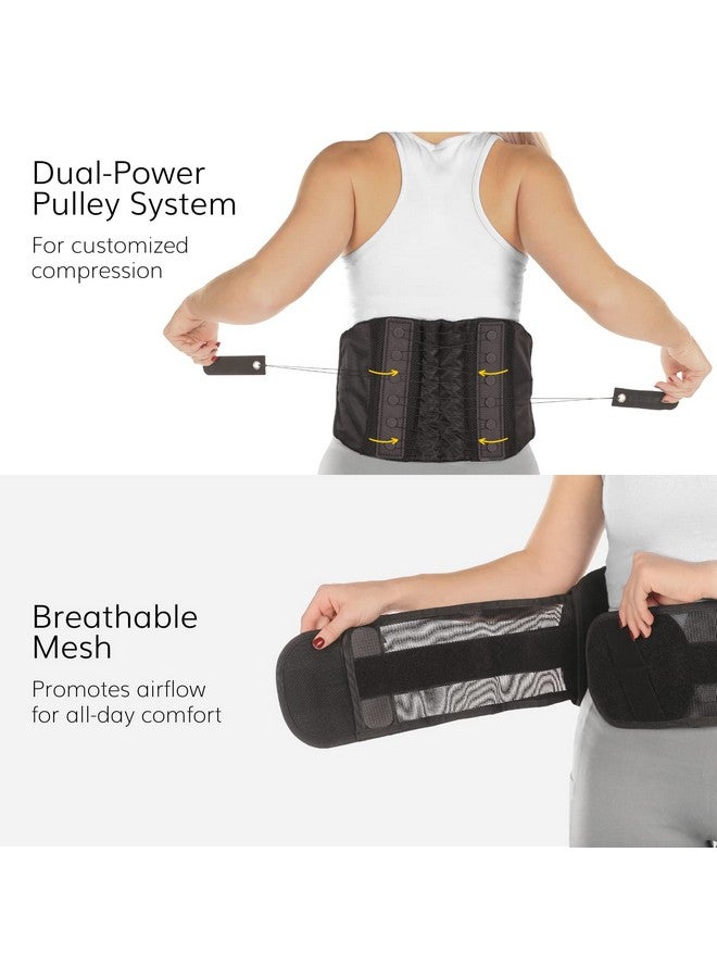 BraceAbility Lumbar Support Belt for Lower Back Pain - Corset Brace for Men and Women, Scoliosis, Sciatica, Spinal Stenosis, Herniated Disc Relief - FSA Eligible, Fits 28" - 60" Waist - Image 4