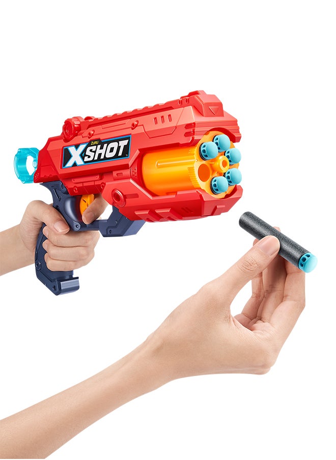 Zuru X-Shot إكسل ريفليكس-6 عبوة مزدوجة - لعبة التصويب للأولاد والبنات ، مناسبة للأطفال والمراهقين والبالغين ، أنشطة خارجية في العطلات ، هدايا للأطفال من عمر 8 سنوات فما فوق  - Image 4
