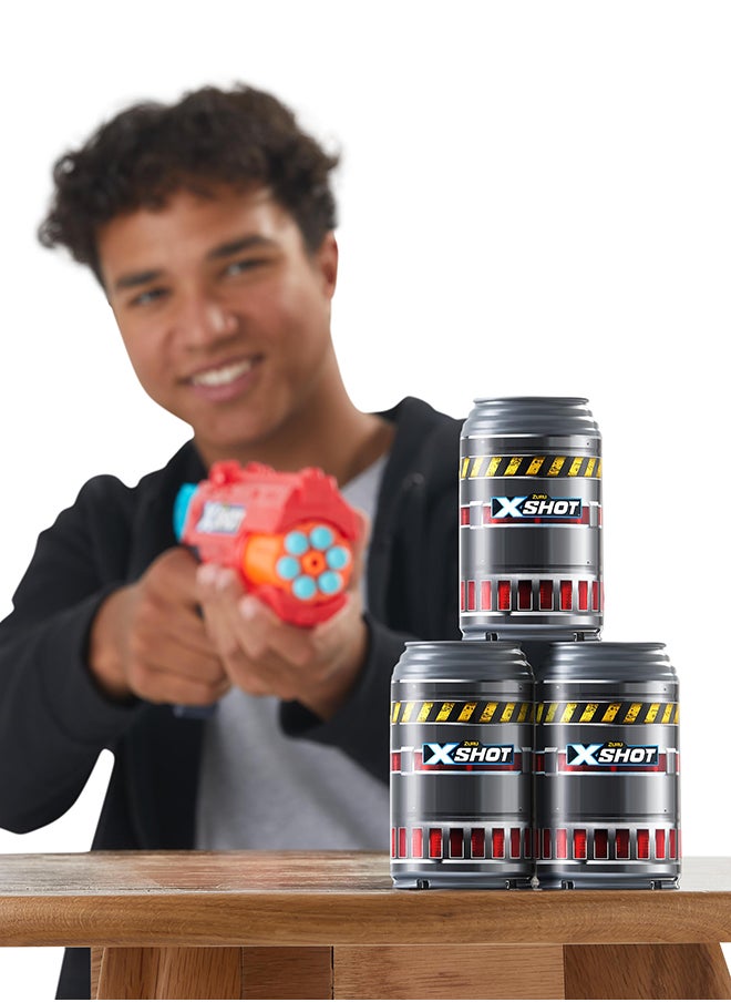 Zuru X-Shot إكسل ريفليكس-6 عبوة مزدوجة - لعبة التصويب للأولاد والبنات ، مناسبة للأطفال والمراهقين والبالغين ، أنشطة خارجية في العطلات ، هدايا للأطفال من عمر 8 سنوات فما فوق  - Image 3