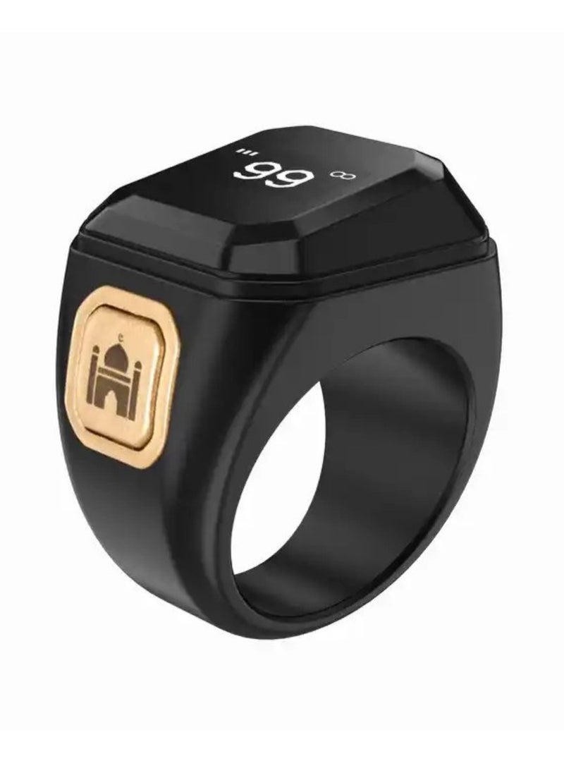 PRIMO PLUS - 22 mm Zikr Ring Smart Ring with Vibration Reminder Tasbih Counter and Bluetooth Connection for Exclusive IQIBLA App and 5 Daily Prayer Reminders - Image 1