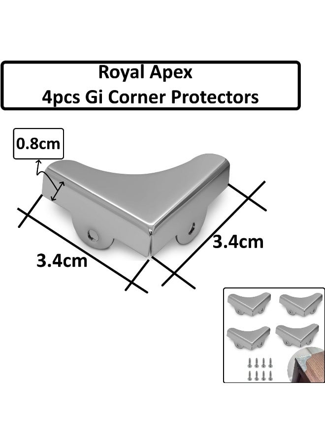 Royal Apex 4pcs Gi Corner Protectors – Galvanized Iron Corner Guards For Industrial & Commercial Use, Furniture Protection, Edge Guard Boxes For Safe Shipping & Injury Prevention (SMALL SHAPE) - Image 2