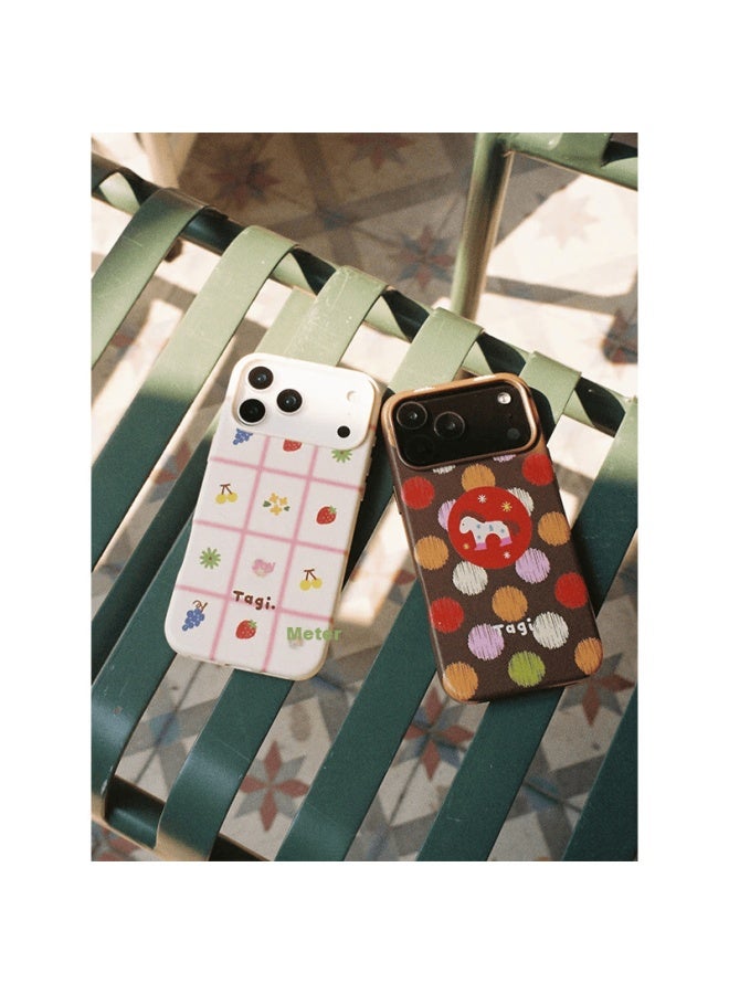 Tagi "tapi Reunion" Magnetic Phone Case Little Pony Magi Cute Shockproof Full Coverage Year Of The Horse Phone Case For Iphone 16 Pro Max - Polka Dot Little Pony