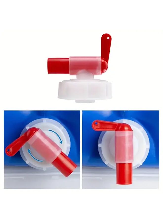 Heavy Duty Plastic Dispenser Valve Red White Thread Wall Mounted Garden Hose Faucet for Outdoor Watering - Image 4