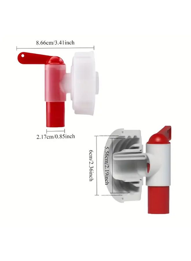 Heavy Duty Plastic Dispenser Valve Red White Thread Wall Mounted Garden Hose Faucet for Outdoor Watering - Image 3