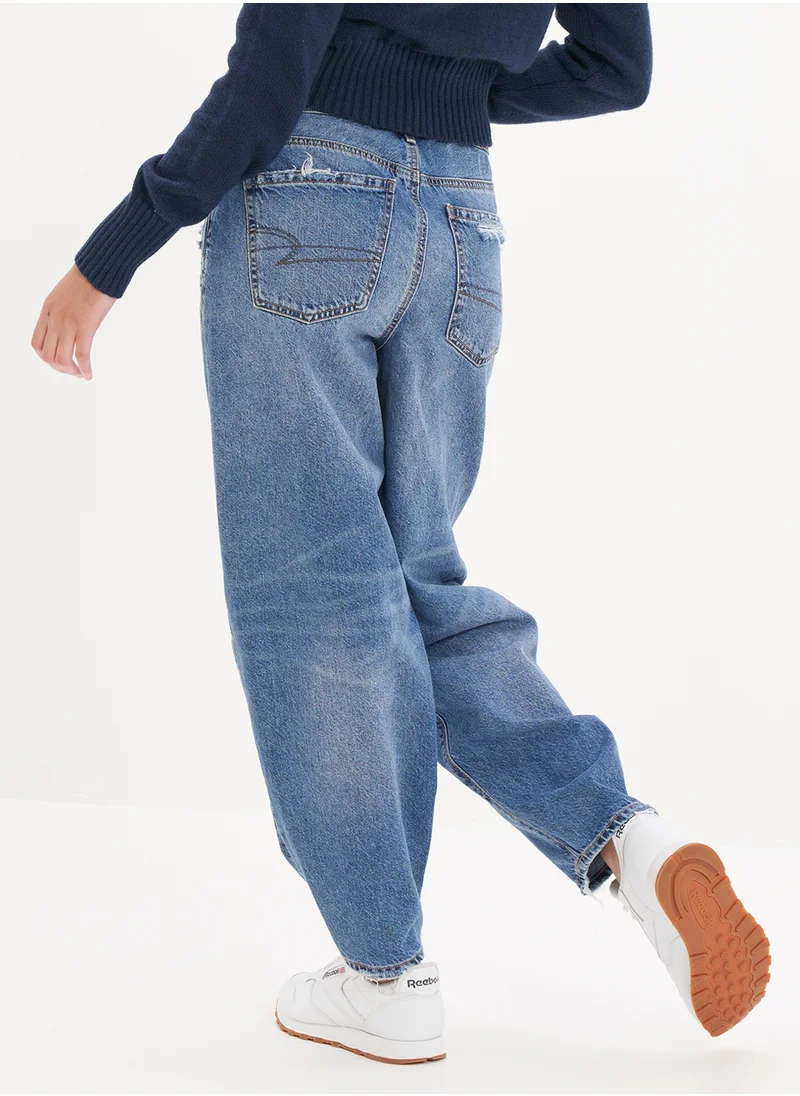 امريكان ايجل Balloon High Waist Jean