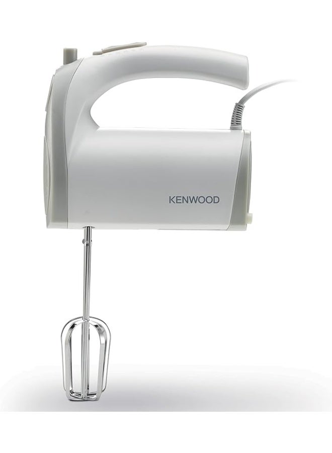 KENWOOD Hand Mixer Electric Whisk, 300W,5 Speeds + Turbo Button, Twin Stainless Steel Kneader and Beater for Mixing, Whipping, Whisking, Kneading - 300 W HMP20.000WH White - Image 2