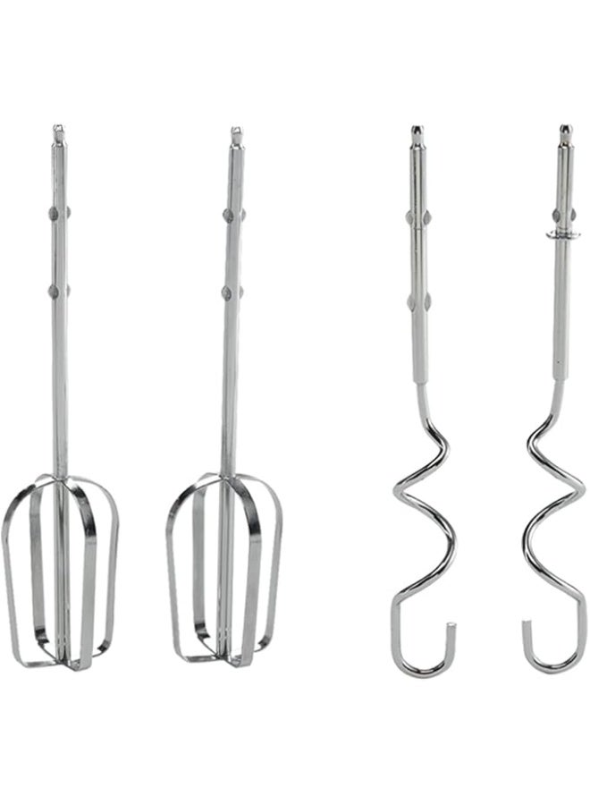 KENWOOD Hand Mixer Electric Whisk, 300W,5 Speeds + Turbo Button, Twin Stainless Steel Kneader and Beater for Mixing, Whipping, Whisking, Kneading - 300 W HMP20.000WH White - Image 5